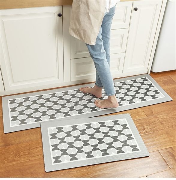 Bộ thảm bếp 3 Lớp ĐỒNG HỒ CÁT 45*60 và 45*150cm