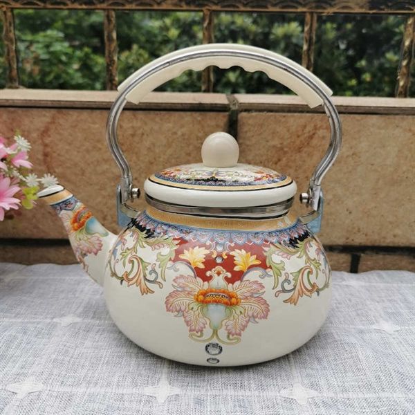 Ấm đun nước tráng men 2.5l bếp từ bếp gas