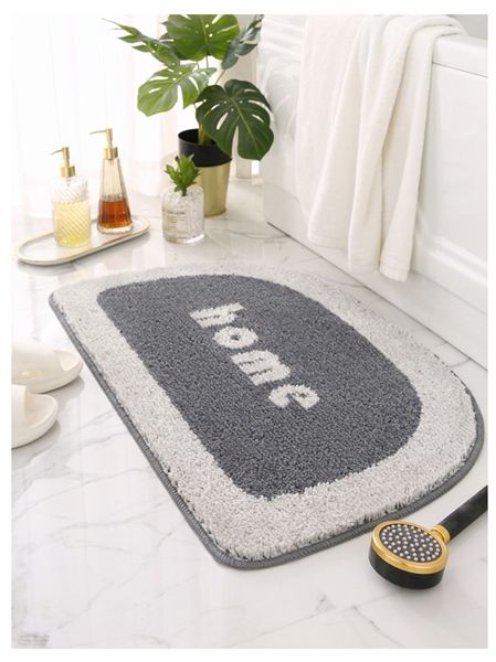 Thảm Bán Nguyệt HOME Xám 50*80cm