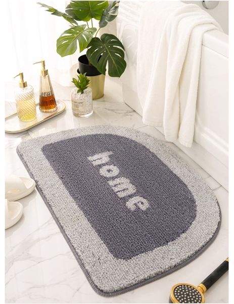 Thảm Bán Nguyệt HOME Xám 50*80cm