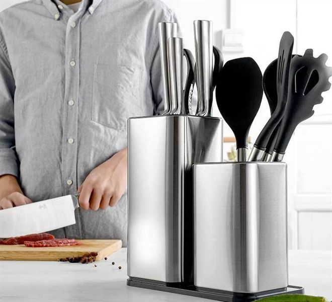 Giá Đựng Dao Inox Cao Cấp Thiết Kế Đa Năng, An Toàn và Tiện Lợi