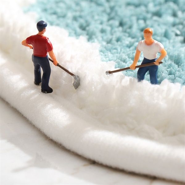 Thảm Sợi Chống Trượt 2 Bông Hoa 50*80cm