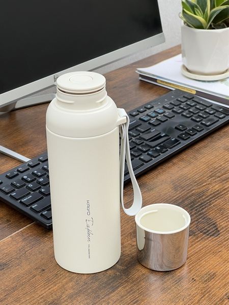 Bình giữ nhiệt Kaiyo - Màu TRẮNG KEM