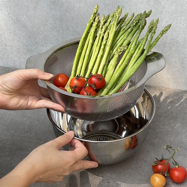 Bộ tô kèm rổ Inox cao cấp Kaiyo