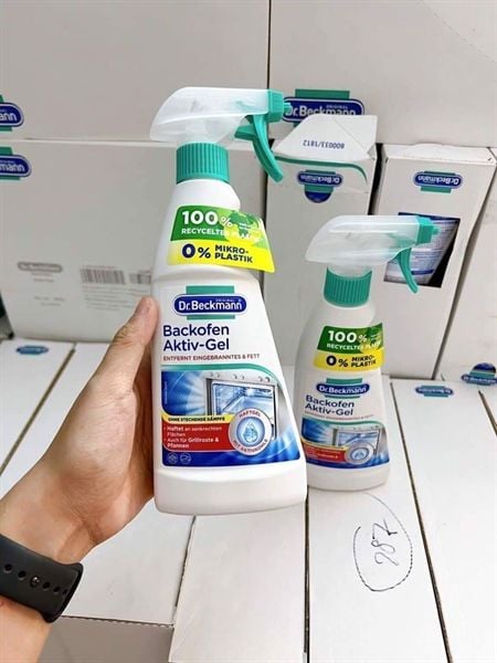 Chai xịt vệ sinh lò nướng, vỉ nướng, khay nướng nồi chiên không dầu Dr.Beckmann 375ml