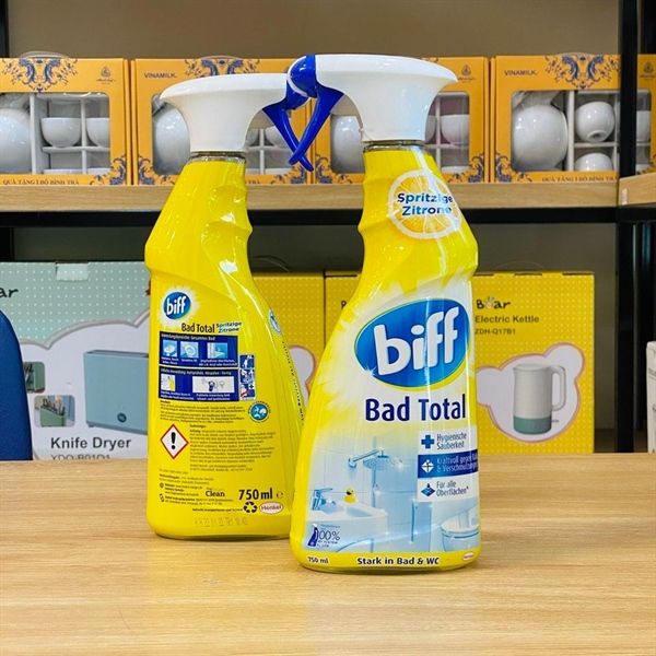 Dung dịch tẩy rửa nhà vệ sinh 750ml Biff Bad Total