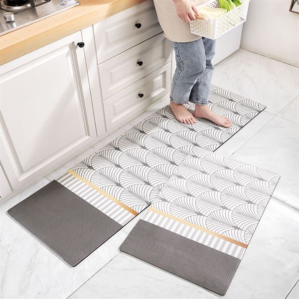 Bộ thảm bếp 3 Lớp chống thấm dễ lau 45*60 và 45*150cm