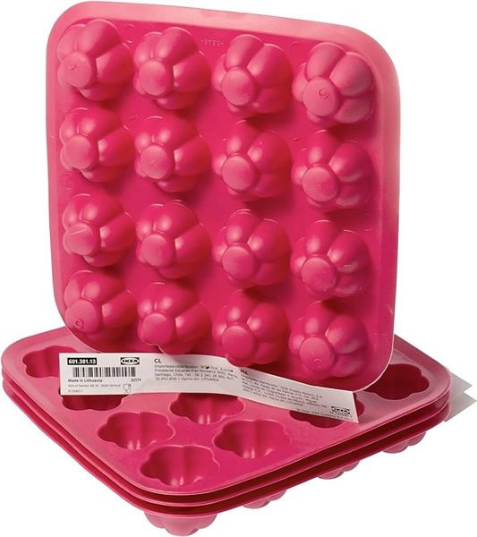 Khay đá IKEA Silicon IKEA MÀU HỒNG