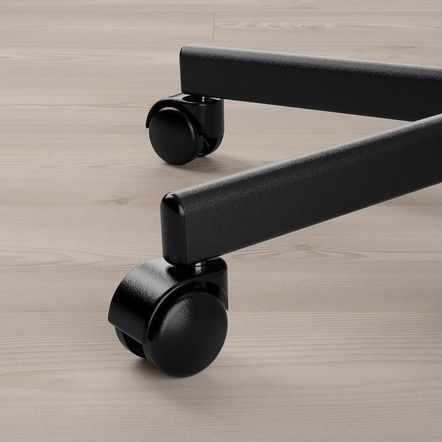 Ghế xoay IKEA LOBERGET / MALSKAR MẶT TRẮNG + CHÂN ĐEN