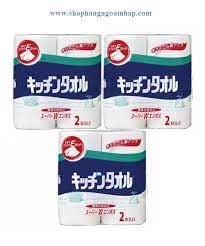 Set 2 cuộn giấy lau bếp Nhật và Set 20 giấy ướt vệ sinh nhà bếp lò vi sóng