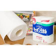 Set 2 cuộn giấy lau bếp Nhật và Set 20 giấy ướt vệ sinh nhà bếp lò vi sóng