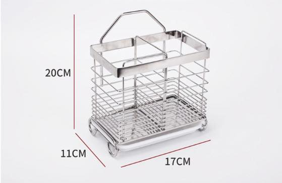 Giỏ đựng đũa inox 304 2 ngăn