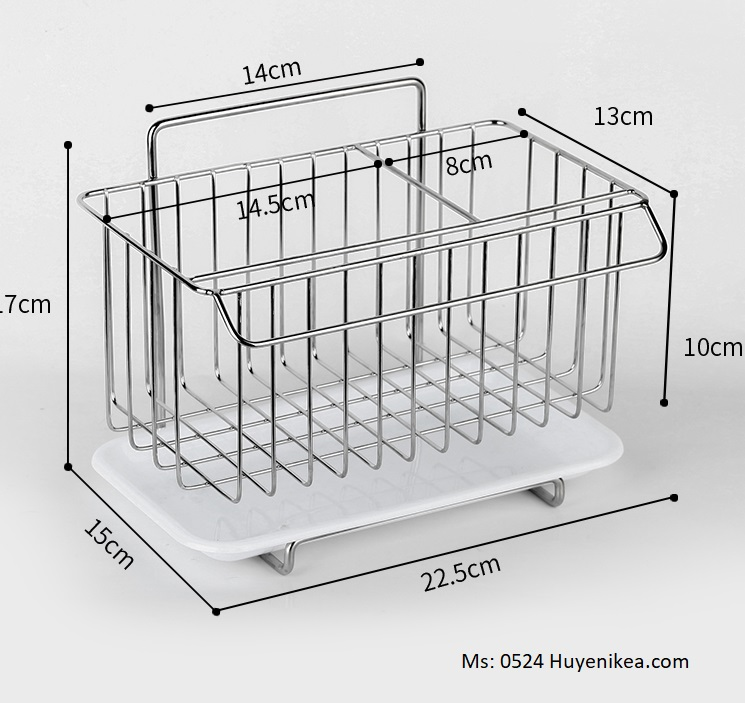 Giỏ đựng đồ rửa chén INOX 304
