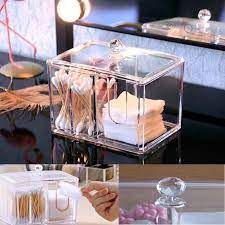 Hộp đựng bông tẩy trang 2 ngăn