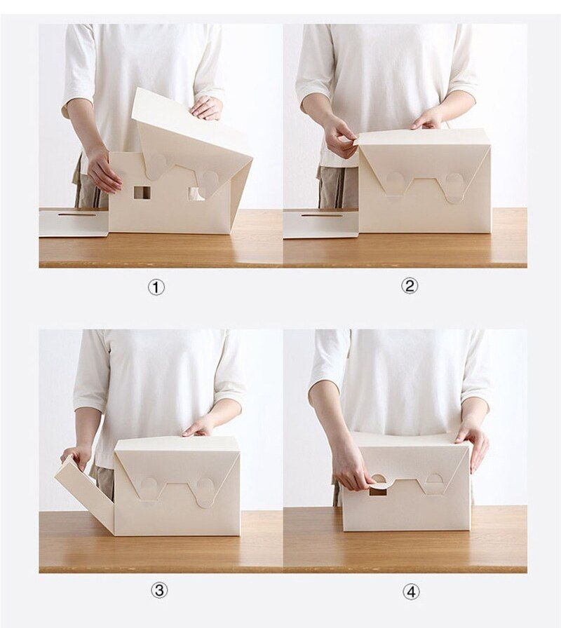 Hộp nhựa xếp gọn đựng đồ đa năng tiện dụng