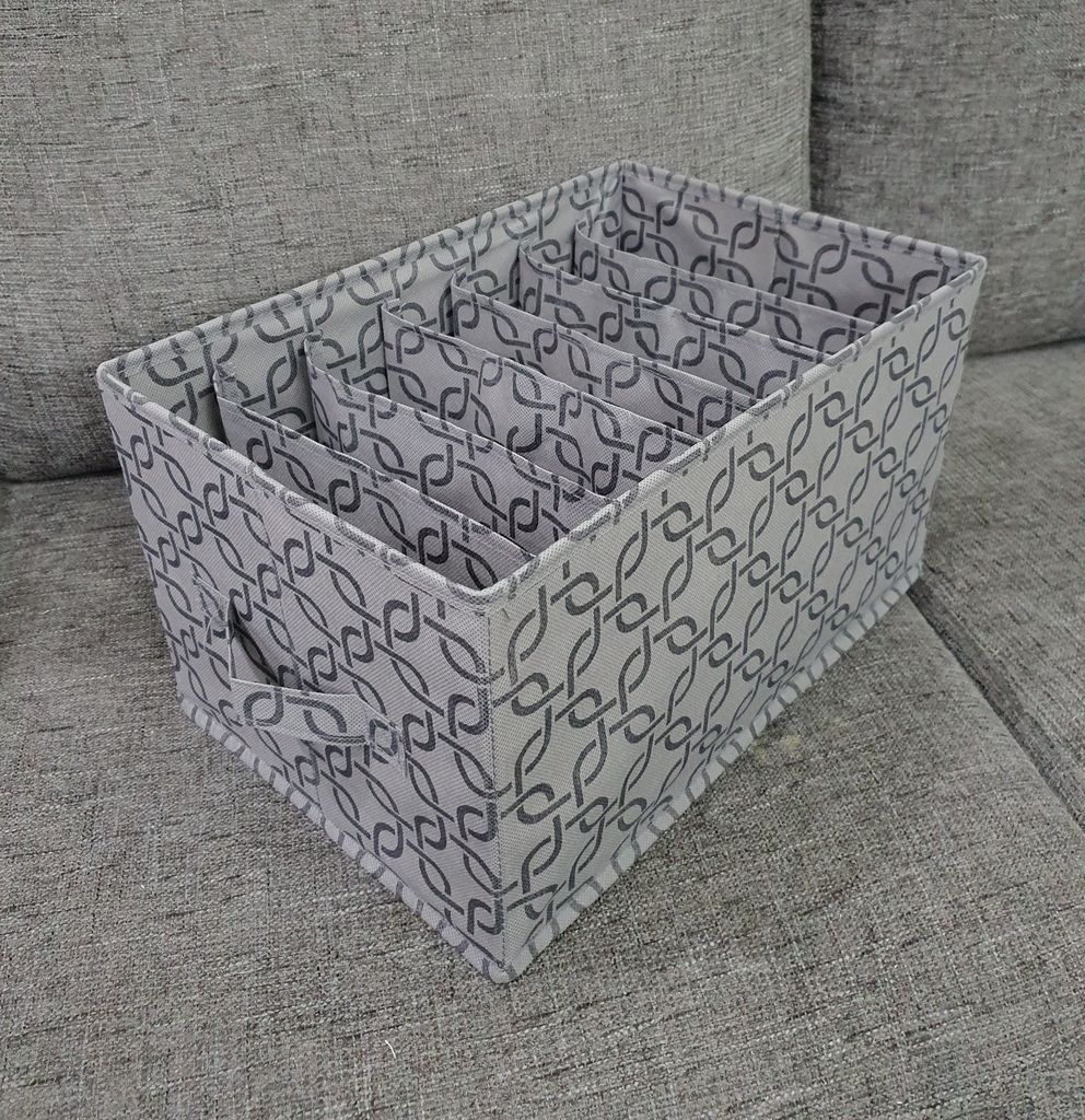 Hộp Vải Dựng Quần Áo Chia Ngăn Có Nắp