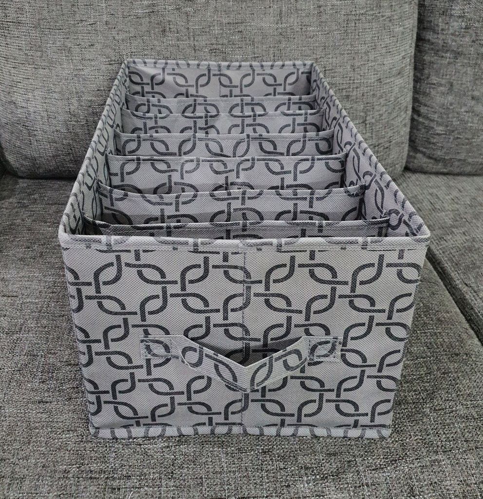 Hộp Vải Dựng Quần Áo Chia Ngăn Có Nắp