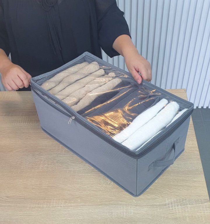 Hộp vải chia ngăn nắp trong khóa kéo