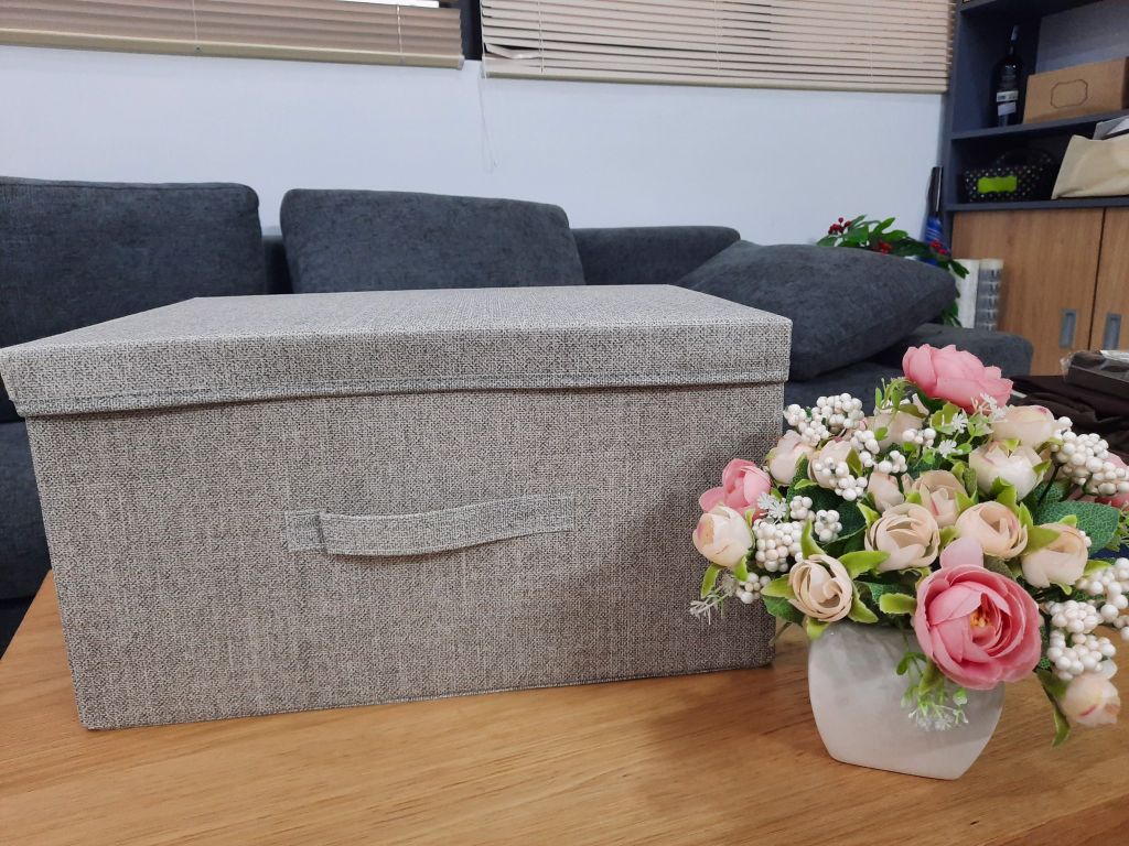 Hộp vải đựng đồ Daiso xuất Hàn