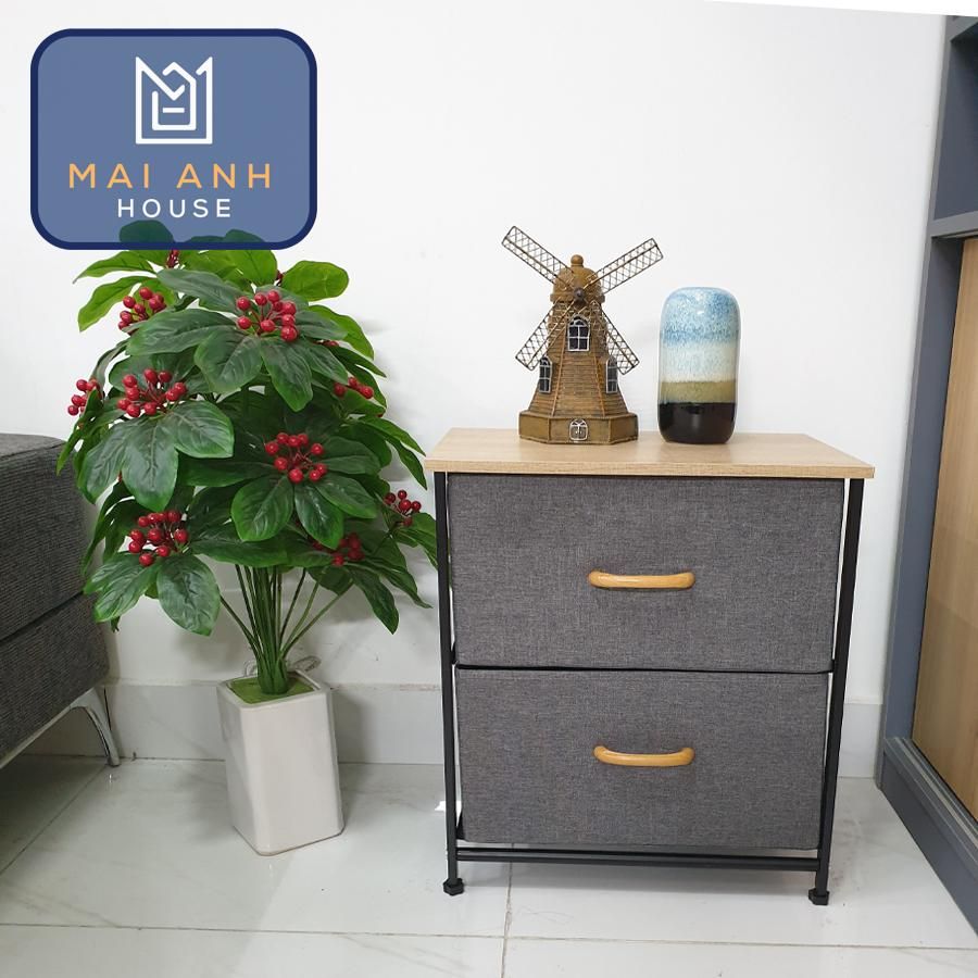 Kệ 2 tầng KEMA Màu Ghi