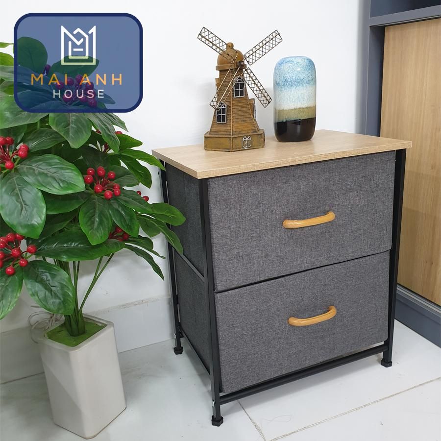 Kệ 2 tầng KEMA Màu Ghi