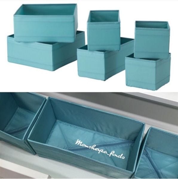 Bộ 6 hộp đựng đồ tiện lợi IKEA SKUBB