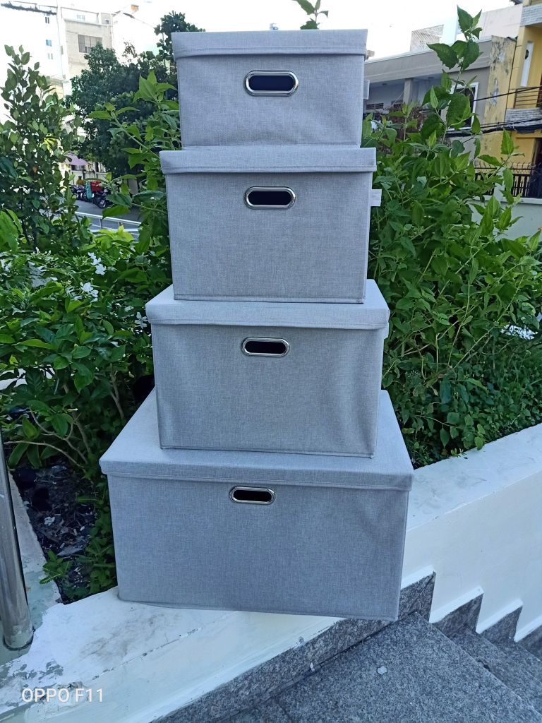 Hộp Vải đựng đồ nắp rời xuất Thụy Sĩ