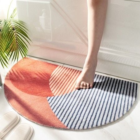 Thảm sợi siêu thấm bán nguyệt 45*75 cm