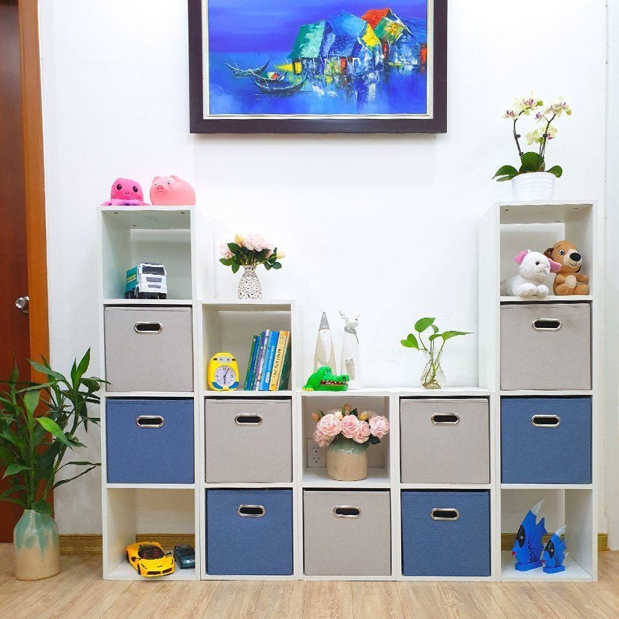 Kệ gỗ tầng có sẵn hộp