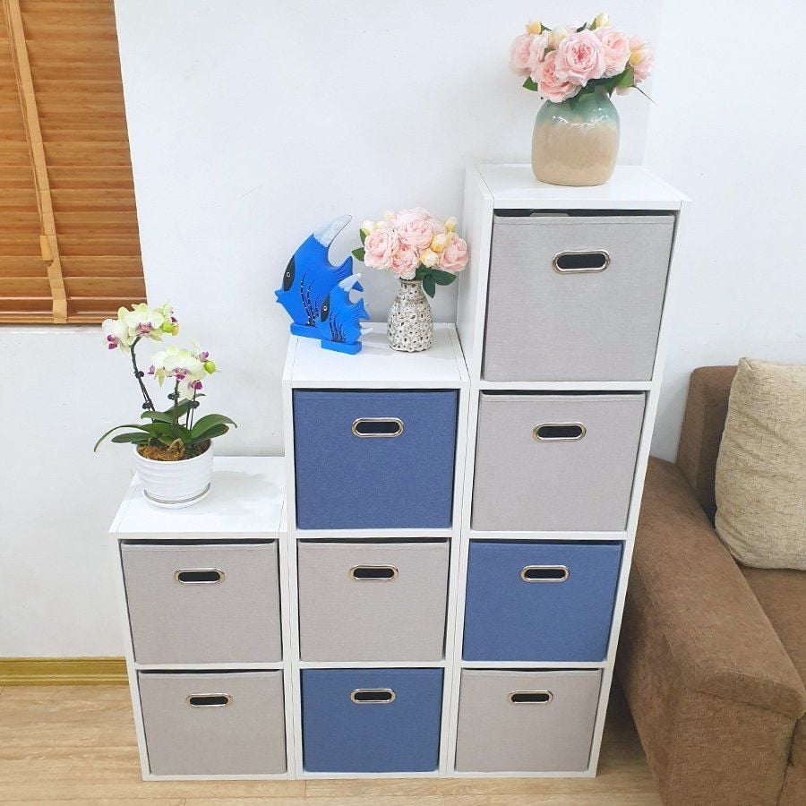 Kệ gỗ tầng có sẵn hộp