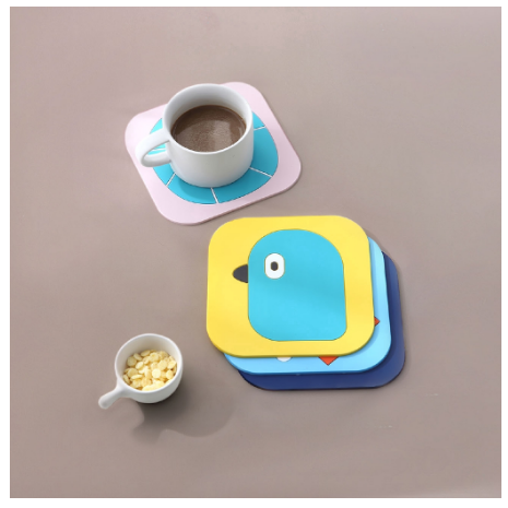 Lót ly Silicon Set 4 Ngẫu nhiên