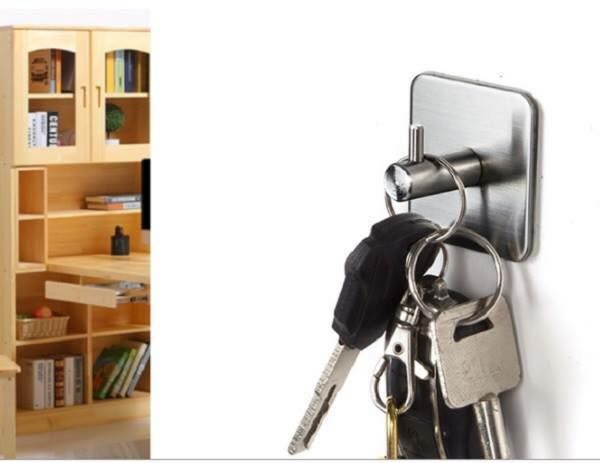 Móc dán inox chịu tối đa 3kg