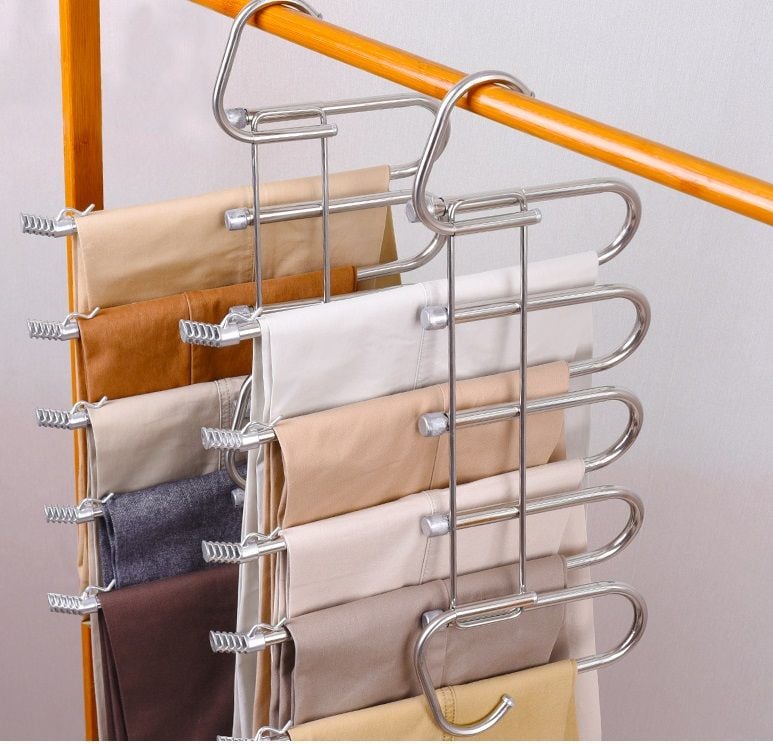 Móc treo quần inox 5 CHIẾC MẪU MỚI
