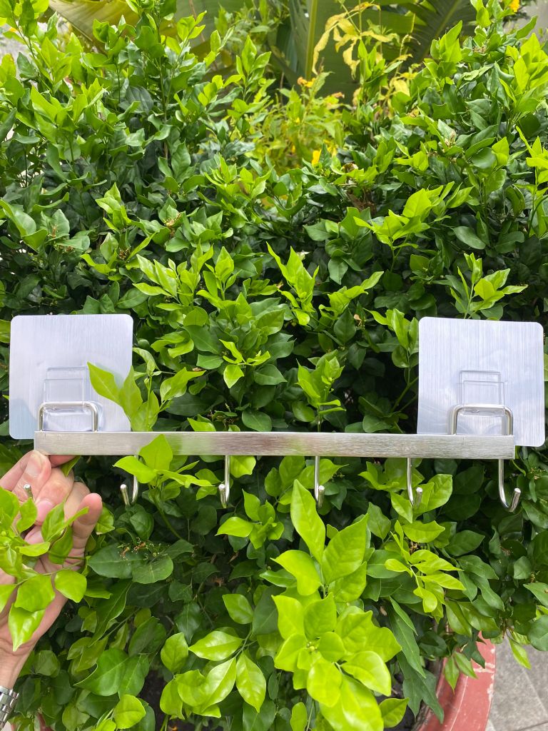 Thanh móc inox 30cm siêu dính