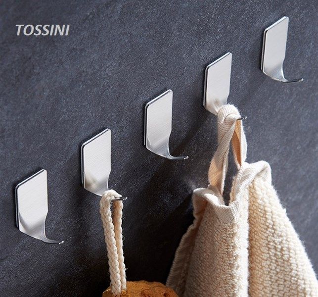 Móc dán inox chịu tối đa 3kg