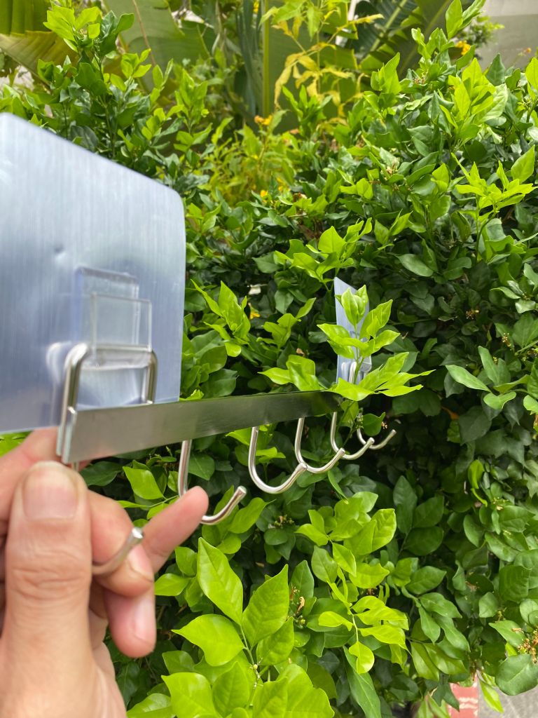 Thanh móc inox 30cm siêu dính