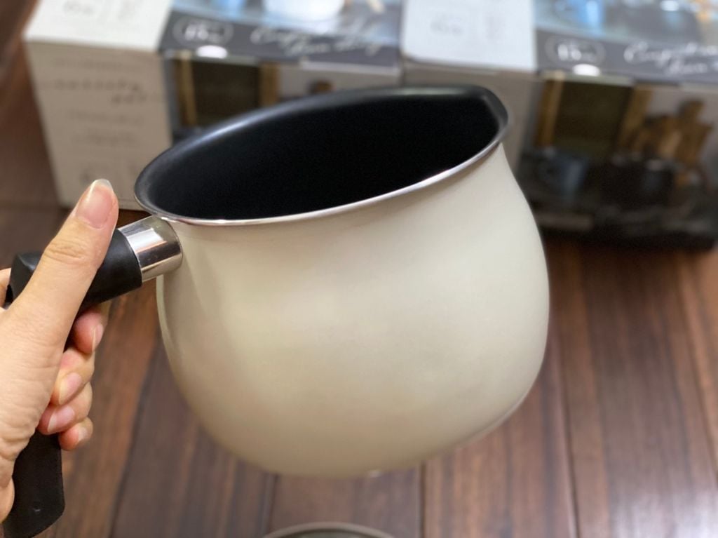 Nồi chiên ngập dầu có vòi rót nhật bản 15cm- màu xanh