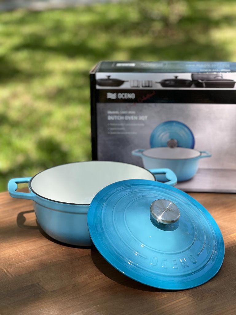 Nồi chảo gang đa năng 2in1 Oceno CAO 9.4CM