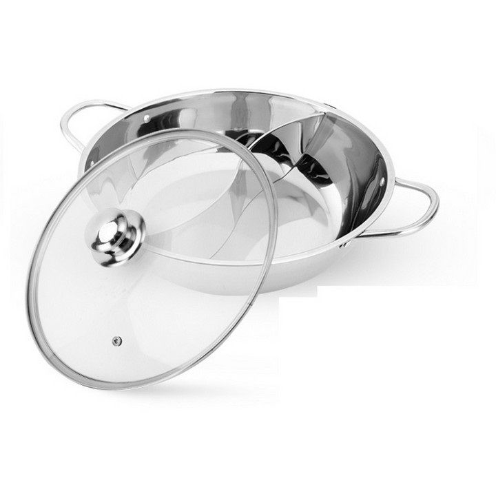 Nồi lẩu inox 304 2 Ngăn
