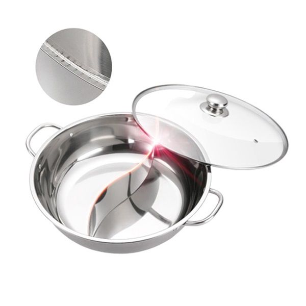 Nồi lẩu inox 304 2 Ngăn