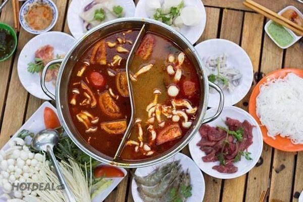 Nồi lẩu inox 304 2 Ngăn