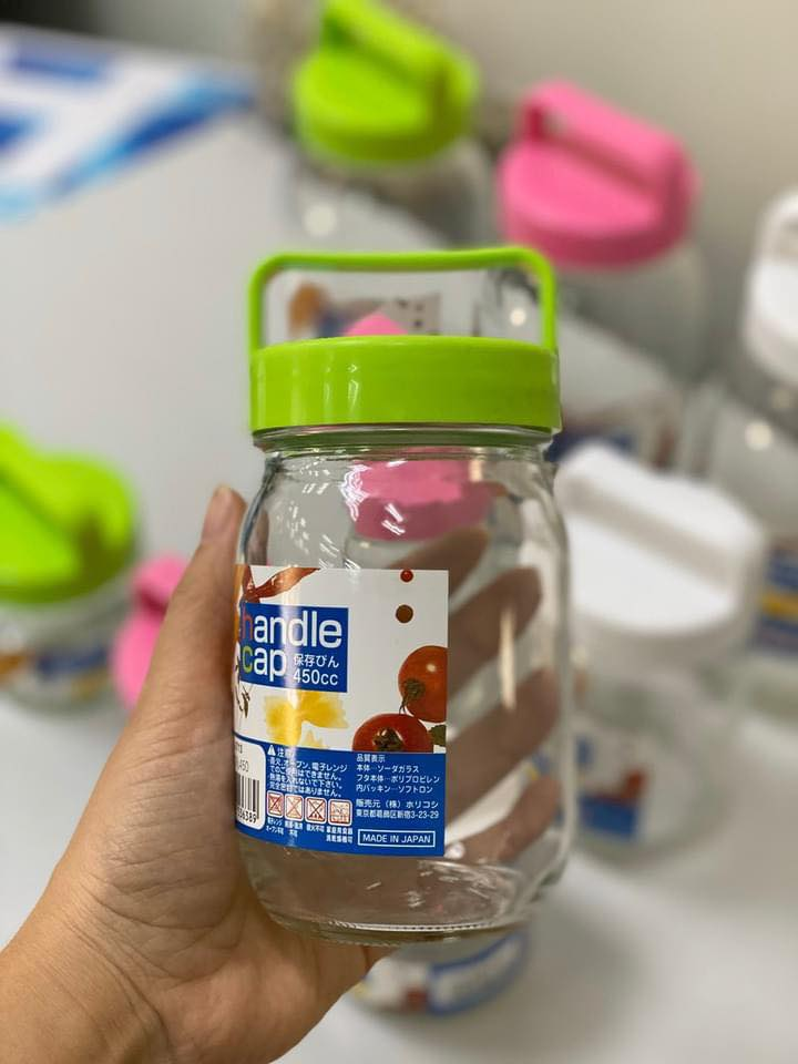 Lọ thủy tinh có quai xách