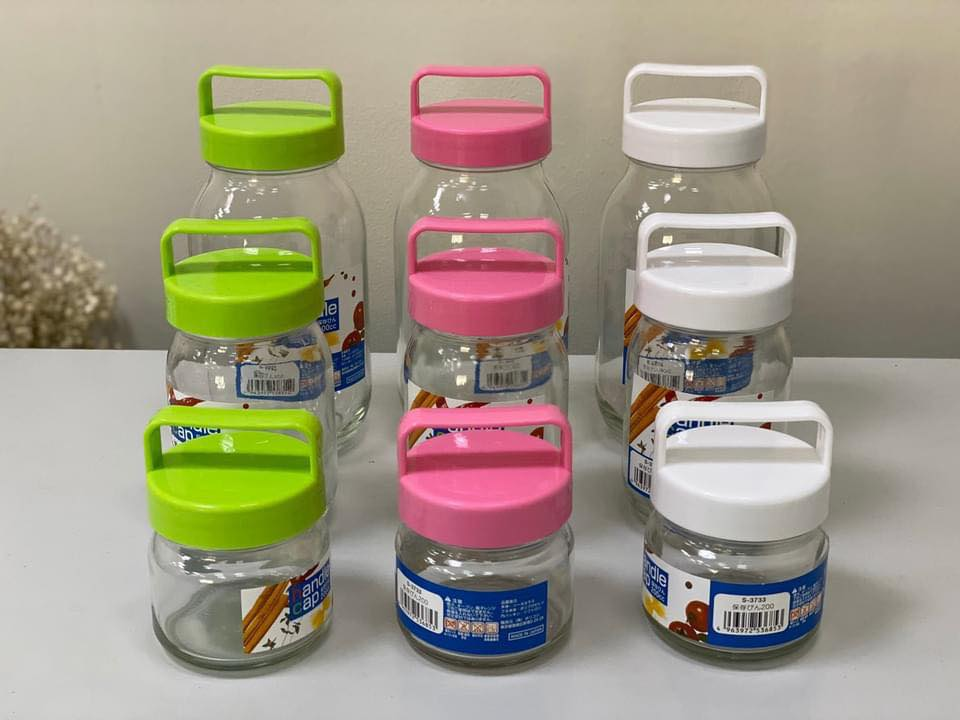 Lọ thủy tinh có quai xách