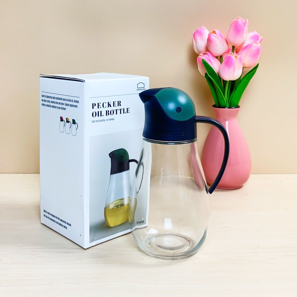Bình rót dầu thủy tinh Lock Lock 550ml
