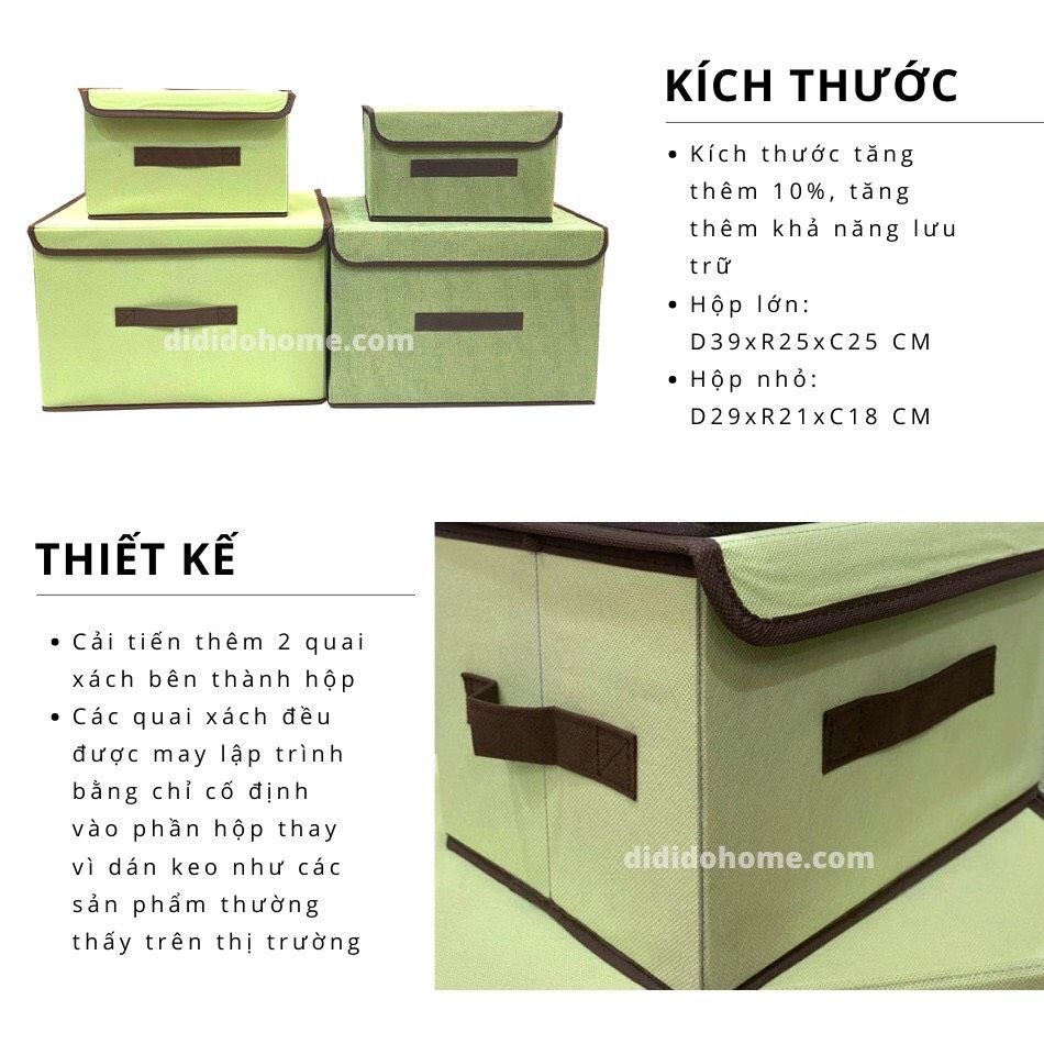 Set 2 hộp cải tiến