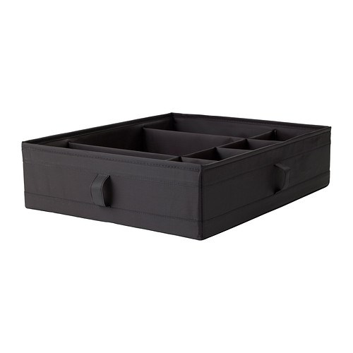 Hộp chứa đồ nhiều ngăn trắng IKEA SKUBB