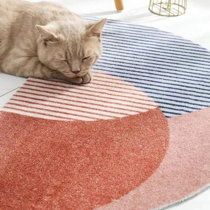 Thảm sợi siêu thấm bán nguyệt 45*75 cm