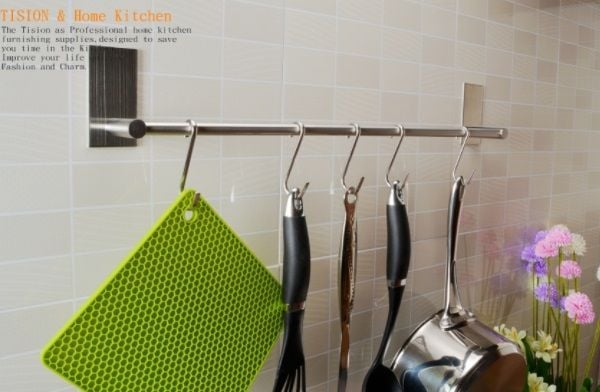 Thanh treo inox dán kính 3M 55cm chịu lực 3kg