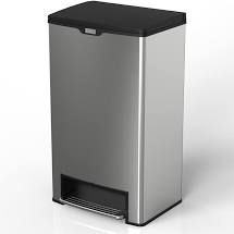 Thùng rác inox đạp lớn MEGA 40l 40*29*73cm