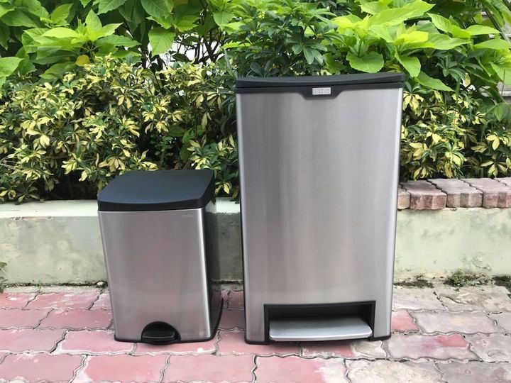 Thùng rác inox đạp lớn MEGA 40l 40*29*73cm